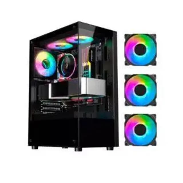 GABINETE GAMER GB 1792 (PRETO) 3 FANS - HAYOM