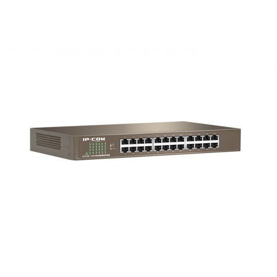 SWITCH IP-COM G1024D - 24 PORTAS GIGABIT - (NÃO GERENCIÁVEL) - PADRÃO PARA RACK SWITCH IP-COM G1024D - 24 PORTAS GIGABIT - (NÃO GERENCIÁVEL) - PADRÃO PARA RACK