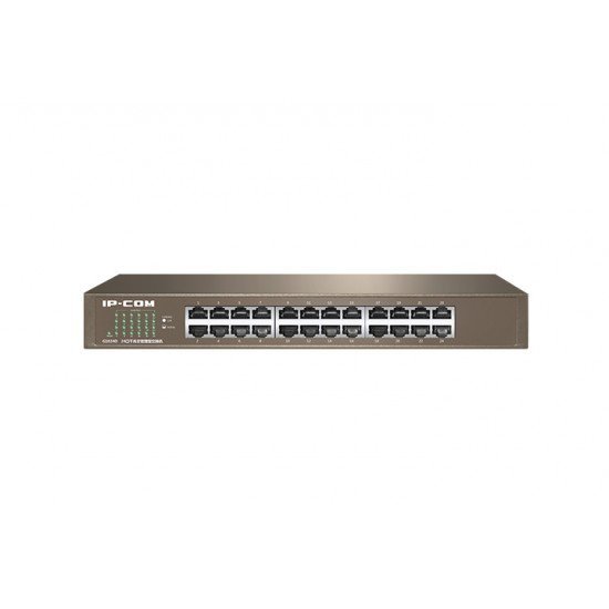 SWITCH IP-COM G1024D - 24 PORTAS GIGABIT - (NÃO GERENCIÁVEL) - PADRÃO PARA RACK SWITCH IP-COM G1024D - 24 PORTAS GIGABIT - (NÃO GERENCIÁVEL) - PADRÃO PARA RACK