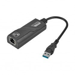 Adaptador de Rede Nova Voo, USB 3.0 p/ RJ45 Lan Ethernet Gigabit