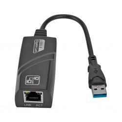 Adaptador de Rede Nova Voo, USB 3.0 p/ RJ45 Lan Ethernet Gigabit Adaptador de Rede Nova Voo, USB 3.0 p/ RJ45 Lan Ethernet Gigabit