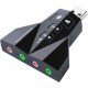 Adaptador USB Para 7.1 Duplo Microfone/ Headset, Knup – HB-T65 Adaptador USB Para 7.1 Duplo Microfone/ Headset, Knup – HB-T65
