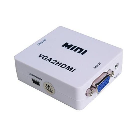 Adaptador VGA para HDMI MINI Full HD Com Áudio Desbloqueado - KT-5422 Adaptador VGA para HDMI MINI Full HD Com Áudio Desbloqueado - KT-5422