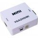 Adaptador VGA para HDMI MINI Full HD Com Áudio Desbloqueado - KT-5422 Adaptador VGA para HDMI MINI Full HD Com Áudio Desbloqueado - KT-5422