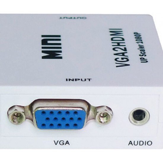 Adaptador VGA para HDMI MINI Full HD Com Áudio Desbloqueado - KT-5422 Adaptador VGA para HDMI MINI Full HD Com Áudio Desbloqueado - KT-5422