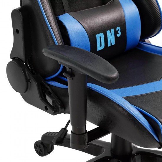 Cadeira Gamer Draxen Ergonômica Giratória Azul e Preta - DN3 Cadeira Gamer Draxen Ergonômica Giratória Azul e Preta - DN3