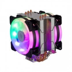 Air Cooler CPU Universal DEX, Processador Intel / Amd, Fan Duplo, RGB – DX-9107D