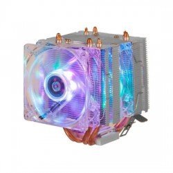 Air Cooler CPU Universal DEX, Processador Intel / Amd, Fan Duplo, ARGB – DX-9206W