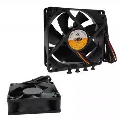 Cooler Fan Dex DX-8C, Preto, 80mm, Gabinete Ventoinha Cooler Fan Dex DX-8C, Preto, 80mm, Gabinete Ventoinha