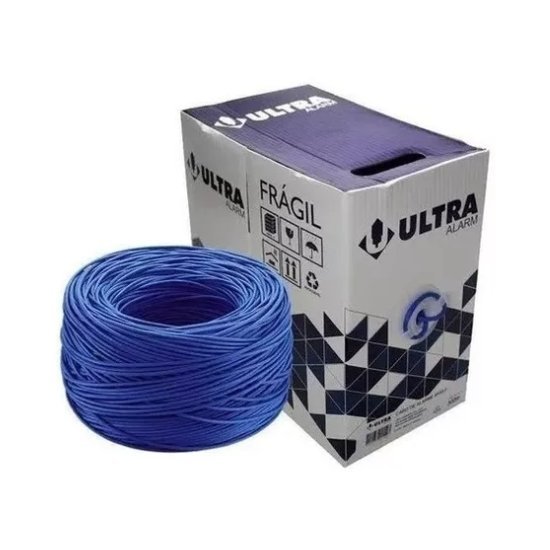 Cabo de Segurança Ultra Alarm – Megatron – 0,5mm 4 Pares Bobina 300m, Preto (metros) Cabo de Segurança Ultra Alarm – Megatron – 0,5mm 4 Pares Bobina 300m, Preto (metros)