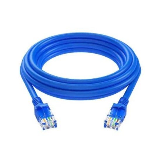 Cabo de Rede Dex Patch Cord Cat5 5 Metros Azul - CR50 Cabo de Rede Dex Patch Cord Cat5 5 Metros Azul - CR50