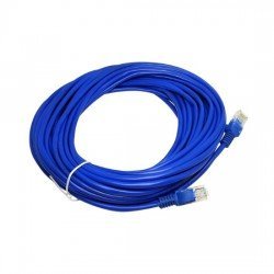 Cabo de Rede Dex Patch Cord Cat6 10 Metros Azul - CR106 Cabo de Rede Dex Patch Cord Cat6 10 Metros Azul - CR106