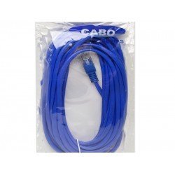 Cabo de Rede Dex Patch Cord Cat6 5 Metros Azul - CR506 Cabo de Rede Dex Patch Cord Cat6 5 Metros Azul - CR506