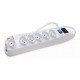 Filtro Extensão 6 Tomadas Elétricas Lidermix S7606-3m Bivolt Filtro Extensão 6 Tomadas Elétricas Lidermix S7606-3m Bivolt
