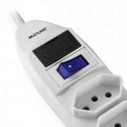 Filtro Extensão 6 Tomadas Multilaser WI222 Bivolt Filtro Extensão 6 Tomadas Multilaser WI222 Bivolt