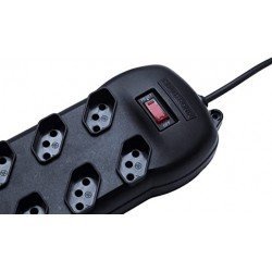 Filtro Linha 10 Tomadas Qualitronix QFL-10 Bivolt Filtro Linha 10 Tomadas Qualitronix QFL-10 Bivolt