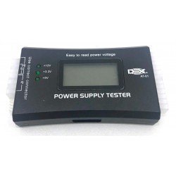 Testador De Fonte LCD Digital Alimentação ATX 20/24 Pinos AT-01 DEX Testador De Fonte LCD Digital Alimentação ATX 20/24 Pinos AT-01 DEX