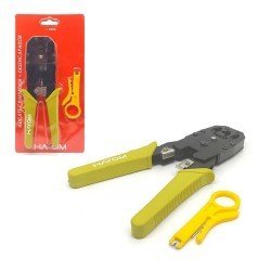 Alicate Crimpador + Desencapador de Cabo De Rede RJ45 RJ11 RJ12 Alicate Crimpador + Desencapador de Cabo De Rede RJ45 RJ11 RJ12