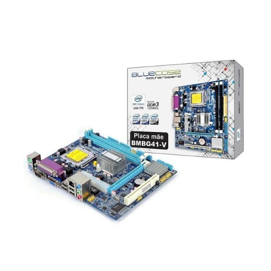 PLACA MAE 775 BLUECASE - CHIPSET G41 - BMBG41-I2 DDR3 PLACA MAE 775 BLUECASE - CHIPSET G41 - BMBG41-I2 DDR3