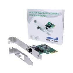 Placa de Rede PCI-Express Gigabit Mymax, 10/100/100Mbps
