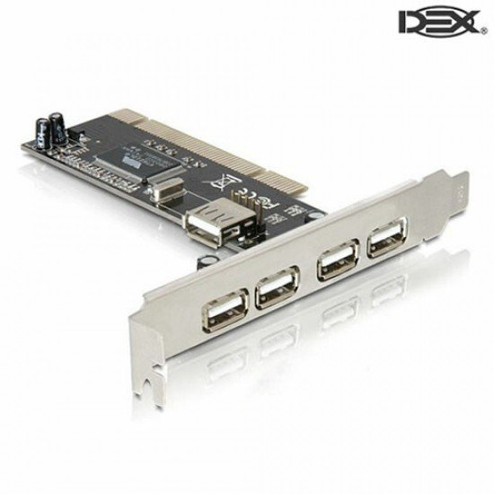 Placa PCI-E DEX DP-52 USB 2.0 Com 5 Portas