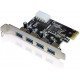 PLACA PCI-E USB 3.0 X4 - DEX - REF. DP-43