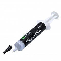 Pasta Térmica Thermal Silver Seringa, Processador Note e PC, com Pazinha, Prata, 10g - PS-06 Pasta Térmica Thermal Silver Seringa, Processador Note e PC, com Pazinha, Prata, 10g - PS-06