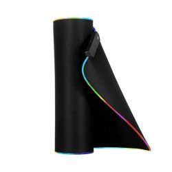 MOUSEPAD GAMER DN42 30X80 PRETO C/RGB - DRAXEN