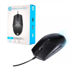 MOUSE GAMER USB M260 6400DPI RGB BRANCO HP