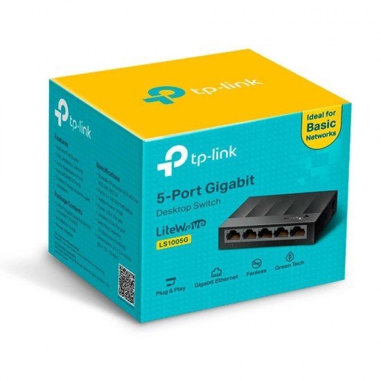 SWITCH GIGABIT 05 PORTAS - LS105G - TP-LINK
