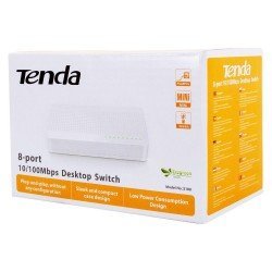 Switch Tenda S108, 8 Portas, Tecnologia Ethernet Green - 10/100/mbps Switch Tenda S108, 8 Portas, Tecnologia Ethernet Green - 10/100/mbps