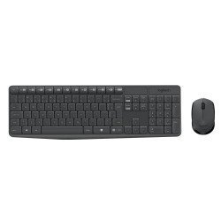 KIT TECLADO E MOUSE SEM FIO LOGITECH MK235, USB, PILHAS INCLUSAS E LAYOUT ABNT2 KIT TECLADO E MOUSE SEM FIO LOGITECH MK235, USB, PILHAS INCLUSAS E LAYOUT ABNT2