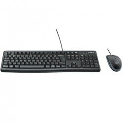 KIT TECLADO E MOUSE LOGITECH COM FIO - MK120 KIT TECLADO E MOUSE LOGITECH COM FIO - MK120