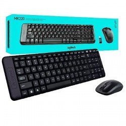 KIT TECLADO/MOUSE SEM FIO - LOGITECH - MK220